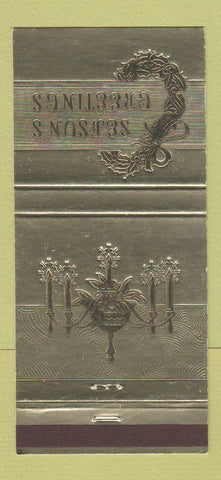 Matchbook Cover - Mutual Building and Loan Franklin IN Christmas 30 Strike