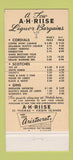 Matchbook Cover - AH Riise Liquors Old ST Croix Rum 30 Strike