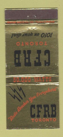 Matchbook Cover - CRFB Radio Toronto ON 21 Strike Feature