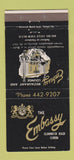 Matchbook Cover - Embassy Restaurant Clearwater Beach FL 30 Strike