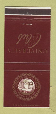 Matchbook Cover - University Club of Tampa FL 30 Strike