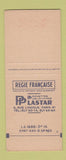 Matchbook Cover - Escoffre Lerminiaux Bois Paris France SAMPLE?