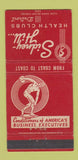 Matchbook Cover - Sidney Hill Health Clubs Detroit MI 30 Strike