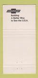 Matchbook Cover - Shultz Chevrolet Hanover PA 30 Strike