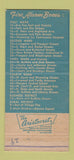 Matchbook Cover - Broadbrooks Humphrey Insurance Real Estate Warsaw NY 30 Strike