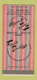 Matchbook Cover - Frankie Bradleys Philadelphia PA restaurant 30 Strike