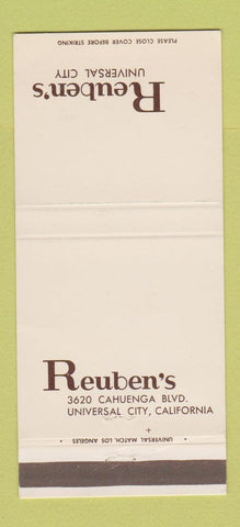 Matchbook Cover - Reuben's Universal City CA 30 Strike