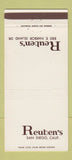 Matchbook Cover - Reuben's San Diego CA 30 Strike