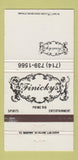 Matchbook Cover - Finicky's Restaurant La Mirada CA WEAR 30 Strike