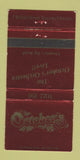 Matchbook Cover - October's Toronto ON WEAR 30 Strike