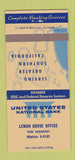 Matchbook Cover - United States National Bank Lemon Grove CA 30 Strike