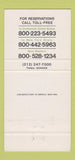 Matchbook Cover - Best Western Barbizon Plaza Hotel New York City WEAR 30 Strike