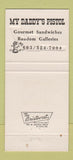 Matchbook Cover - 653 Main Laconia NH My Daddy's Pistol 30 Strike
