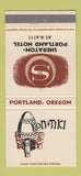 Matchbook Cover - Kon Tiki Sheraton Hotel Portland OR 30 Strike