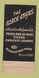 Matchbook Cover - The Black Angus Restaurant New York City 30 Strike