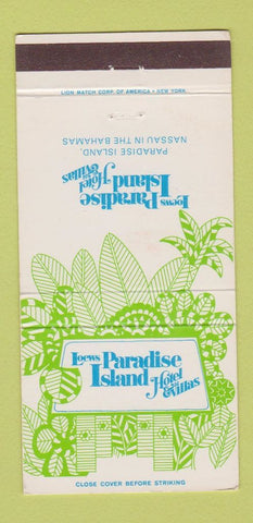 Matchbook Cover - Loews Paradise Island Hotel Nassau Bahamas 30 Strike