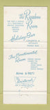 Matchbook Cover - Rigadoon Room Madison WY Edgewater Hotel 30 Strike