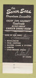 Matchbook Cover - Seven Seas Sausalito CA 30 Strike