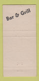 Matchbook Cover - Tony Pandy Bar Grill 30 Strike