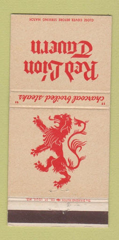 Matchbook Cover - Red Lion Tavern Hotel Leland Springfield IL 30 Strike