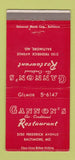 Matchbook Cover - Cannon's Restaurant Baltimore MD 30 Strike