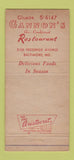 Matchbook Cover - Cannon's Restaurant Baltimore MD 30 Strike