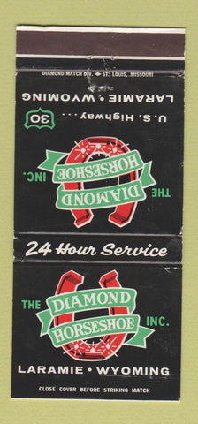 Matchbook Cover - Diamond Horseshoe Laramie WY WEAR 30 Strike