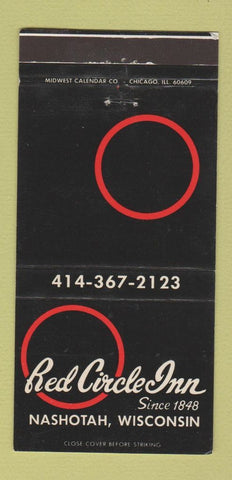 Matchbook Cover - Red Circle Inn Nashotah WI 30 Strike