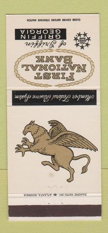 Matchbook Cover - First National Bank Griffin GA 30 Strike