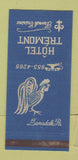 Matchbook Cover - Hotel Tremont Lansdale PA rooster 30 Strike