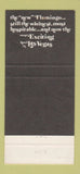 Matchbook Cover - Flamingo Hotel Casino Las Vegas NV 30 Strike