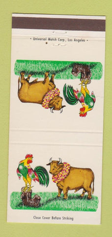 Matchbook Cover - Cock n Bull Hollywood CA restaurant 30 Strike