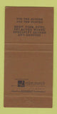 Matchbook Cover - Hungry Hunter Restaurant Dallas TX 30 Strike