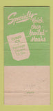 Matchbook Cover - Star Broiler Casino Winnemucca NV 30 Strike
