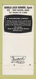Matchbook Cover - Farm Bureau Mutual Insurance Auburn ME Concord NH 30 Strike