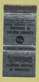 Matchbook Cover - Farmers Mutual of Lincoln NE insurance WEAR 30 Strike