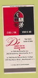 Matchbook Cover - D's Restaurant Monticello NY Manhasset LI 30 Strike
