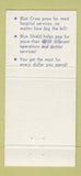 Matchbook Cover - Oklahoma Blue Cross Blue Shield Tulsa OK 30 Strike