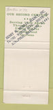 Matchbook Cover - New Hampshire Insurance Group Manchester NH 30 Strike