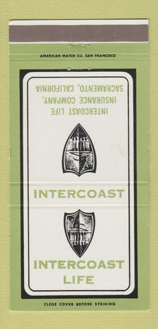 Matchbook Cover - Intercoast Life Insurance Sacramento CA 30 Strike