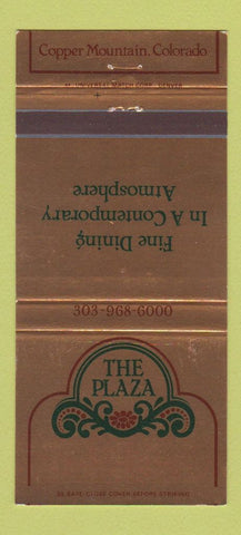 Matchbook Cover - The Plaza Copper Mountain Colorado 30 Strike