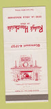 Matchbook Cover - Rudy's Hearthstone La Jolla CA WEAR 30 Strike