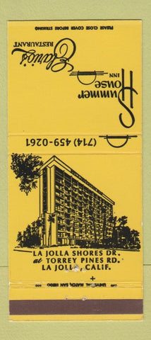 Matchbook Cover - Summer House Inn La Jolla CA Elario's 30 Strike