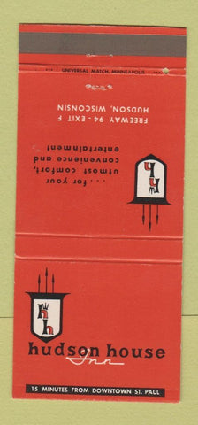 Matchbook Cover - Hudson House Hudson WI 30 Strike