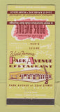 Matchbook Cover - Park Avenue Restaurant Miami Beach FL WEAR 30 Strike