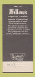 Matchbook Cover - Bellow's Funeral Home Cuyahoga Falls Fairlawn OH 30 Strike