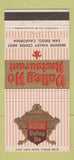 Matchbook Cover - Valley Ho Restaurant San Diego CA 30 Strike
