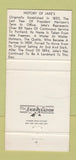 Matchbook Cover - Jake's Portland OR WEAR 30 Strike