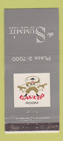 Matchbook Cover - The Summit of New York City Gaucho Room WEAR 30 Strike