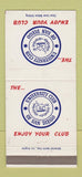 Matchbook Cover - University Club of San Diego CA 30 Strike